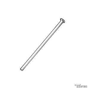 Pipe for gas cable through fan shroud