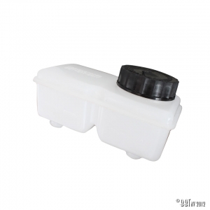 Brake fluid reservoir on master cylinder